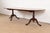 Baker Furniture Company Baker Furniture Style Georgian Carved Walnut Double Pedestal Extension Dining Table, Newly Refinished For Sale - Image 4 of 14