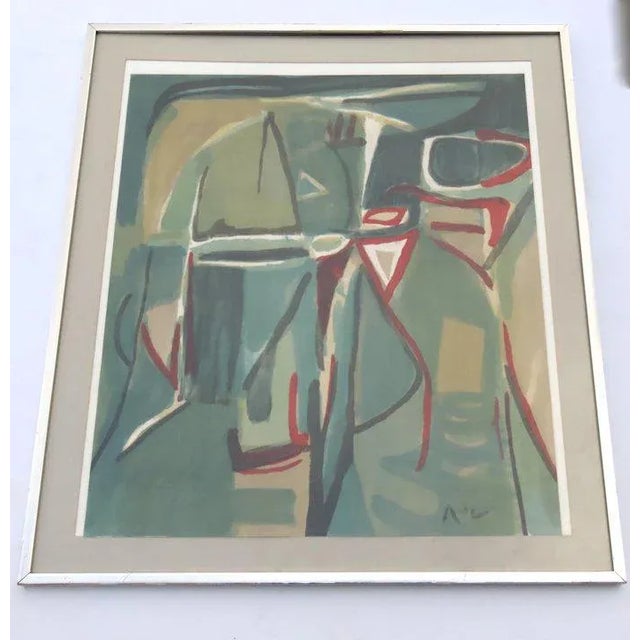 1980s Bram Van Velde Lithograph in 7 Colors "Riviere 2/100, " For Sale - Image 10 of 13