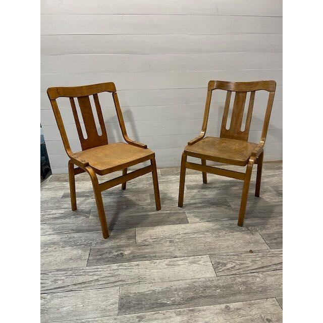 Vintage Wooden Chair from TON For Sale - Image 6 of 6