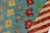 Contemporary Balochi Blue/Beige Wool Rug - 4'0''x5'10'' For Sale In New York - Image 6 of 11