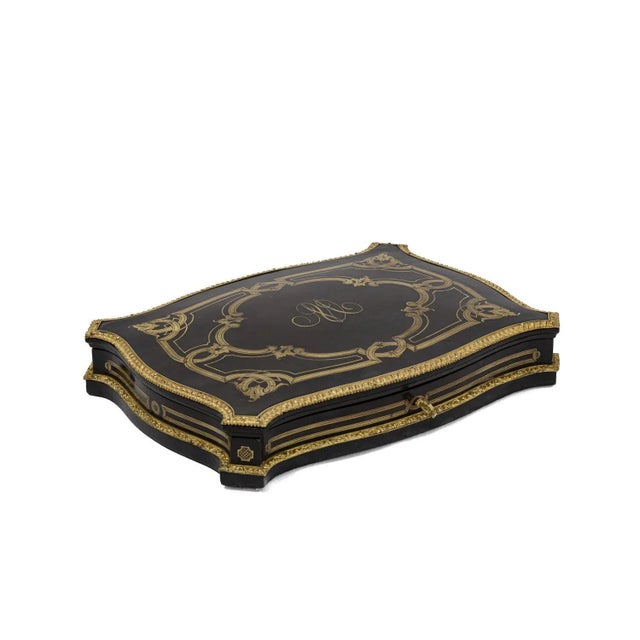 Game Box in Wood and Gilt Brass For Sale - Image 13 of 13