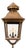 Grande French Antique Brass and Glass Lantern, Circa 1920 For Sale
