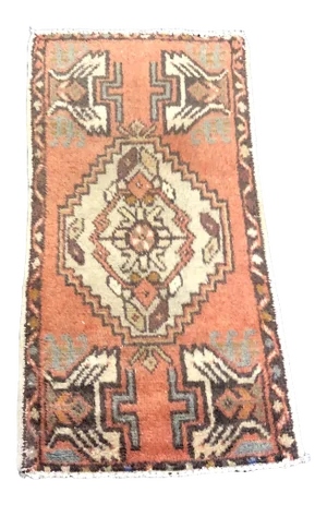 Vintage Boho Faded Turkish Handmade Rug