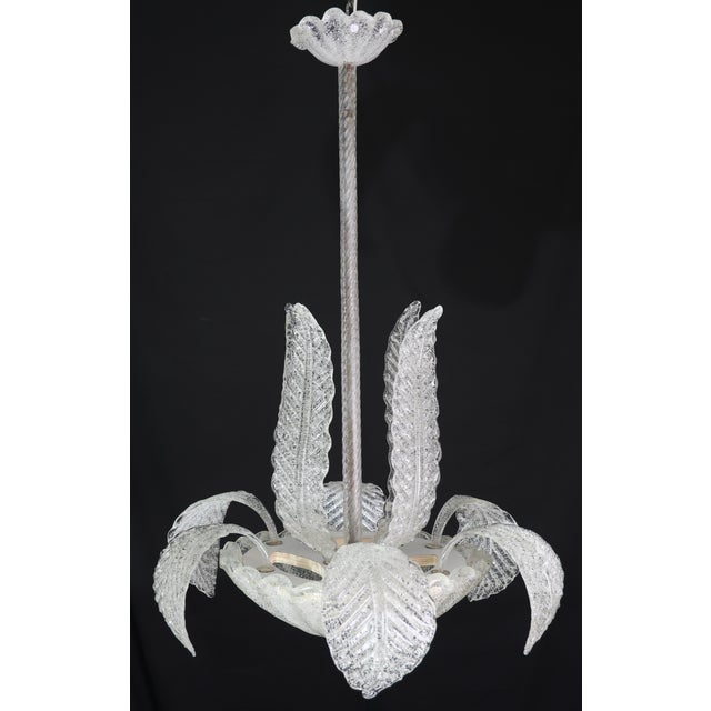 Art Deco Elegant Art Deco Barovier E Toso Chandelier, Murano Glass, 1950s For Sale - Image 3 of 12