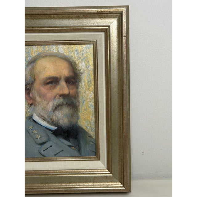 Oil Portrait General-in-Chief Robert E. Lee, Commander of the Armies of the Confederate States For Sale - Image 4 of 18