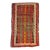 Early 20th Century Pure Wool Striped Caucasian Rug Mat 1.9 x 2.9 For Sale