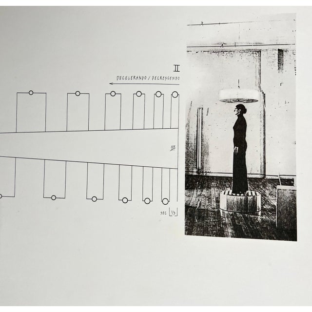 1970s Bernhard Leitner, Austrian Sound Space Architect Bernhard Leitner Photo Lithograph Hand Signed Art, 1975-1976 For Sale - Image 5 of 9