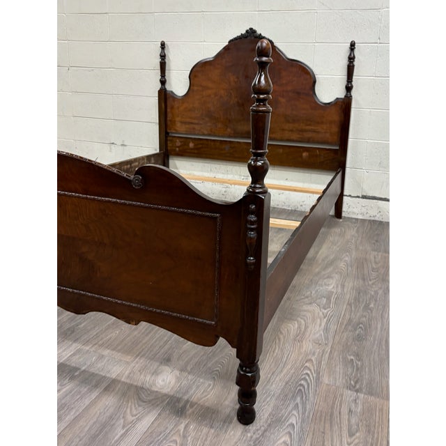 Vintage Nicholson-Kendle Furniture Full Size French Louis XV Style Bed Frame For Sale - Image 4 of 17