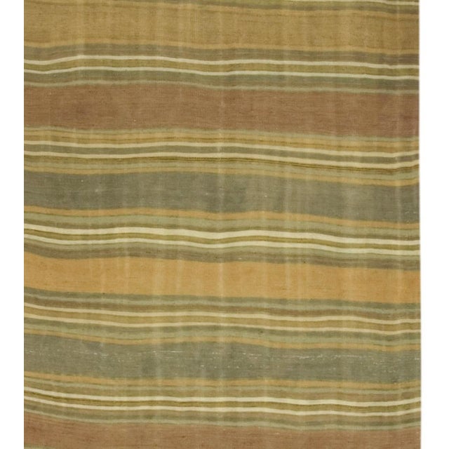1940s Vintage Circa 1940 Hand Woven Turkish Kilim, 4ft 7in X 15ft For Sale - Image 5 of 7