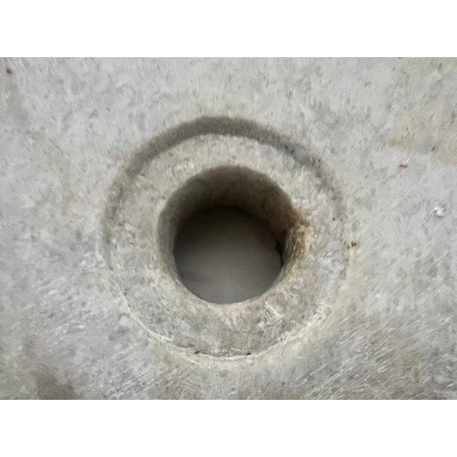 Mid 20th Century Italian Marble Sink in Square Organic Modern Style For Sale - Image 11 of 13