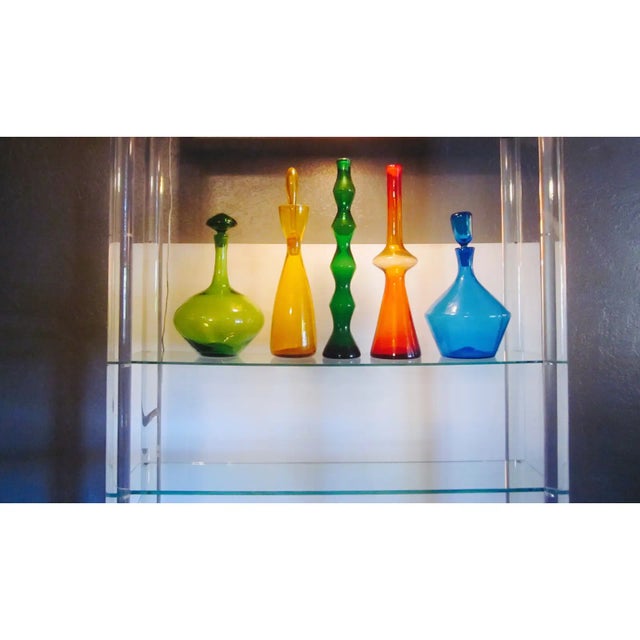 Charles Hollis Jones Lucite Etagere Bookcase Shelving W Light For Sale - Image 9 of 11