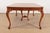 Romweber Antique Chippendale Burl Wood Extension Dining Table, Newly Refinished For Sale - Image 13 of 14
