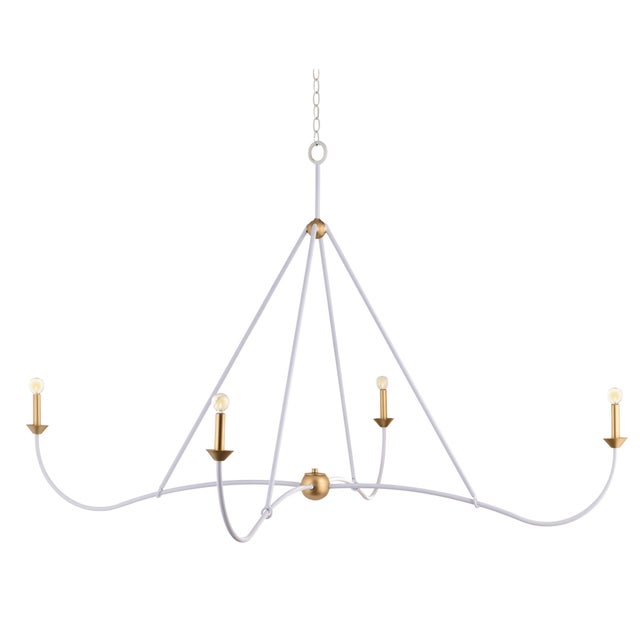 Contemporary Carmel Round Chandelier by Lowcountry Originals For Sale - Image 3 of 3