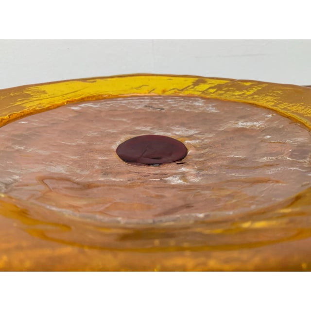 Mid-Century Italian Murano Glass Bowl or Plate from Av Mazzega For Sale - Image 10 of 18