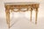 French Antique Continental Louis XVI Style Gilt Wood Marble Top Console Table For Sale - Image 3 of 14