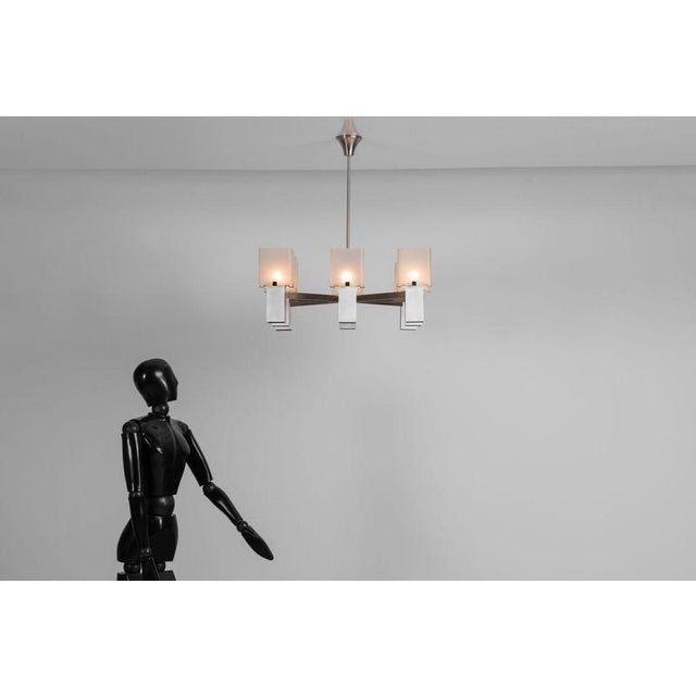 Cubic Chandelier Angelo Lelii for Arredoluce, Italy, 1972 For Sale - Image 3 of 18