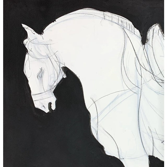 This work on heavy watercolor paper is an homage to the horse and the artisans of the Tang dynasty. Inspired by the...