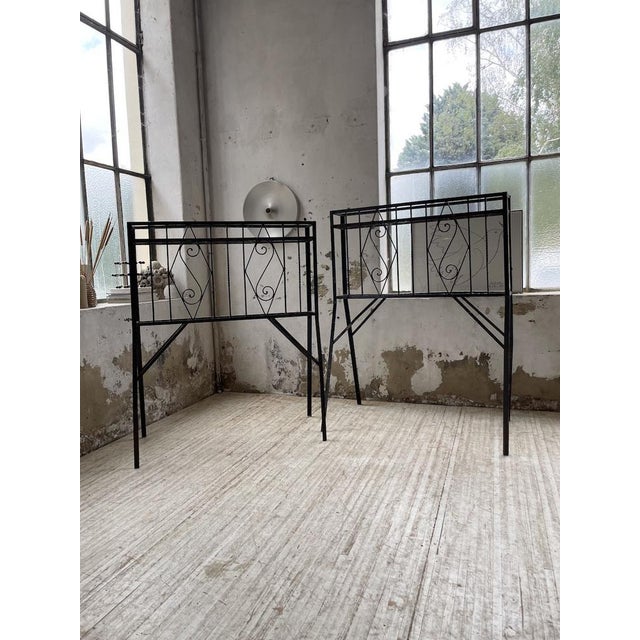 Metal Vintage Outdoor Planters, 1940s, Set of 2 For Sale - Image 7 of 18