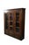 Victorian Antique Mission Oak Arts & Crafts Triple Bookcase Curio Display Cabinet 61" For Sale - Image 3 of 15