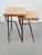 Brutalist Cast Iron and Oak Nesting Tables, 1970s, Set of 2 For Sale - Image 11 of 16