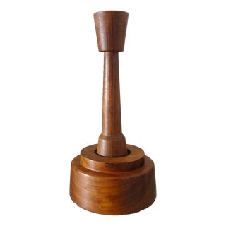 Scandinavian Wooden Mortar, 1960s, Set of 2 For Sale