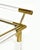 Italian Serving Bar Cart in Acrylic and Brass, 1970s For Sale - Image 11 of 15