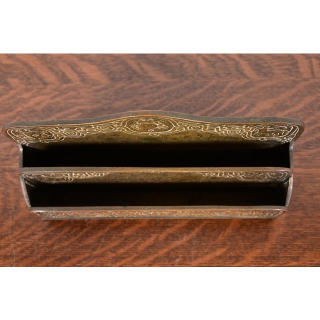 Bronze Tiffany Studios New York Zodiac Bronze Letter Rack For Sale - Image 8 of 12