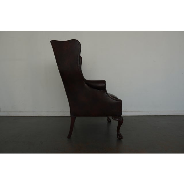 Vintage Sherrill Furniture Wingback Chair For Sale In Austin - Image 6 of 16