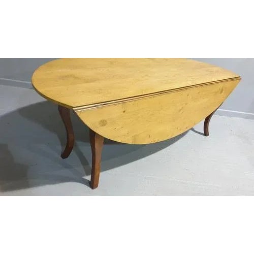 Brown Large French Fruitwood and Pine Farmhouse Kitchen Table, 1880s For Sale - Image 8 of 13