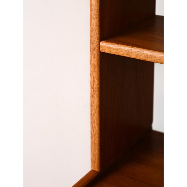 Brown Vintage Bookcase with Storage Compartment, 1960s For Sale - Image 8 of 14