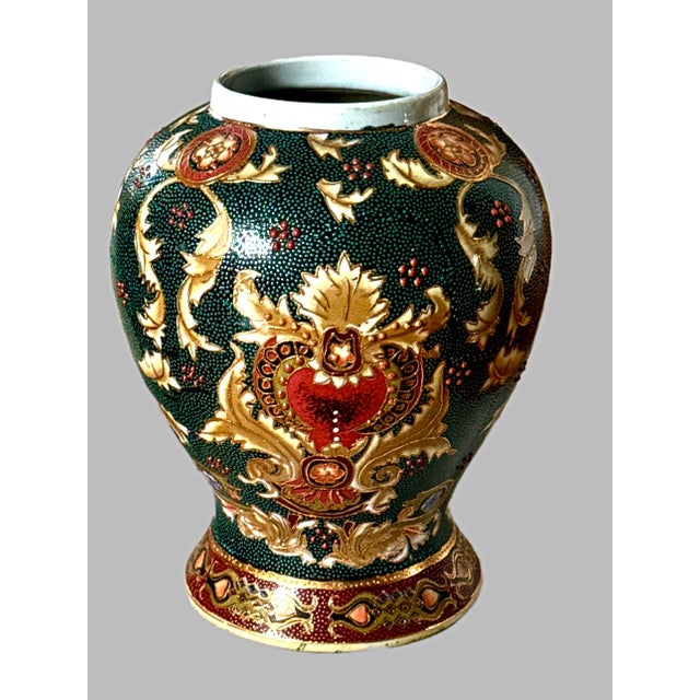 Satsuma Temple Jars - A Pair For Sale - Image 10 of 11