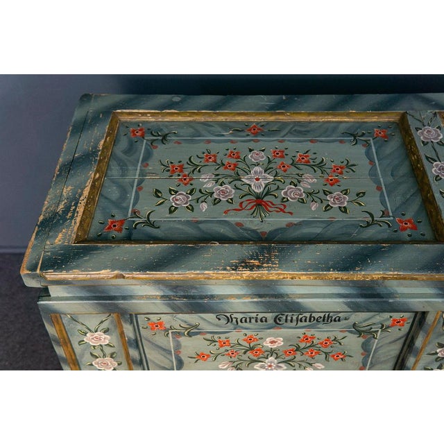 Wood Large Antique Softwood Chest For Sale - Image 7 of 18