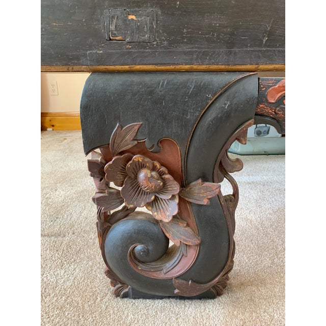 19th Century Chinese Polychrome and Gilt Canopy Wedding Bed For Sale - Image 17 of 18