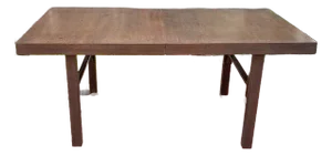 1920s Art Deco Oak Dining Table With Two Leaves