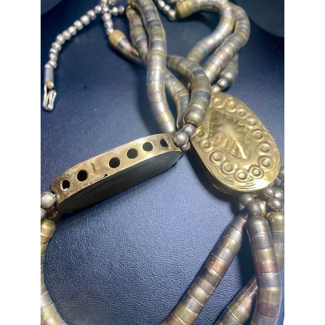 This type of multi strand 24” talismanic necklace originates from the Kashmir region of Northern India and surrounding...