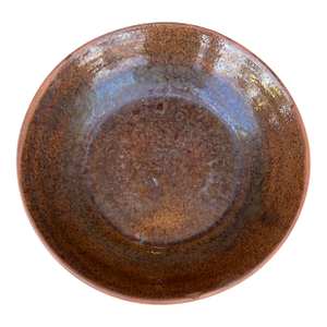 A Antique Folk Art Redware Plate, by Stahl's Pottery, Powder Valley, Pa, Circa 1930's