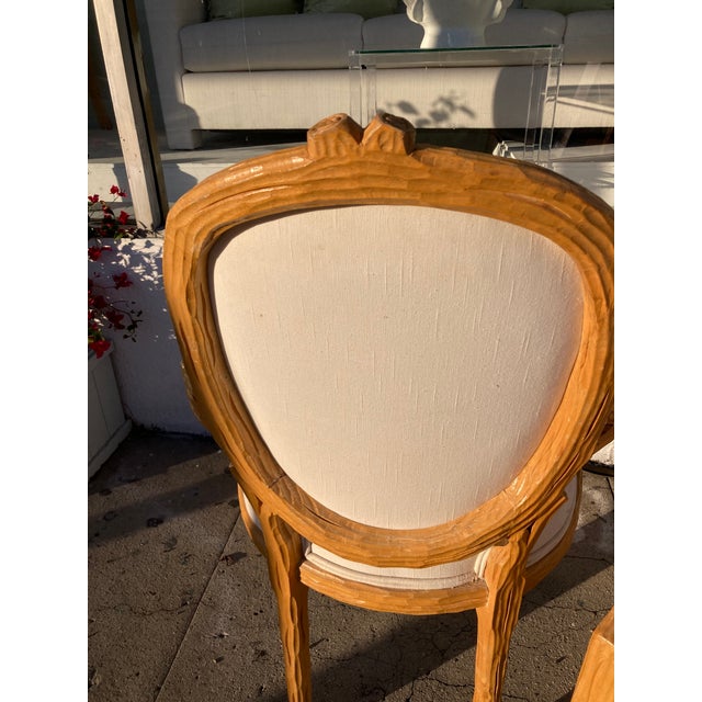 Faux Bois Fauteuils Arm Chairs - A Pair of -A For Sale - Image 12 of 13