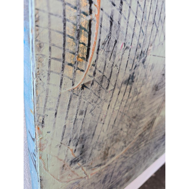 Huge Abstract Painting 60 X 60 by Chul-Hyun Ahn For Sale - Image 4 of 10