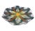 2000 - 2009 Mid-Century Modern South African Hand-Painted Ceramic Starburst Plates - a Pair For Sale - Image 5 of 11