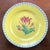 Canary Yellow Antique 19th Century Paris Porcelain Tulip Plates With Canary Yellow Ground - Set of 6 For Sale - Image 8 of 18