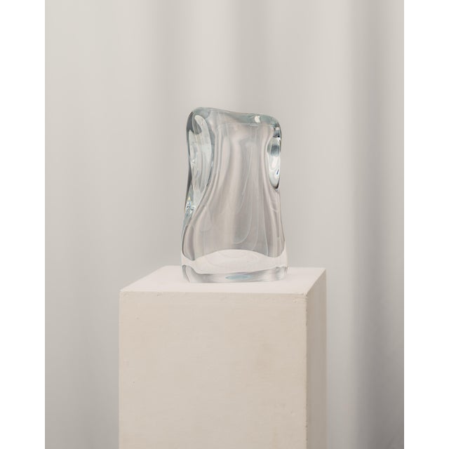 Luigi Onesto, Quadrangular Murano Glass Sculpture, 1980s, Murano Glass For Sale - Image 3 of 3