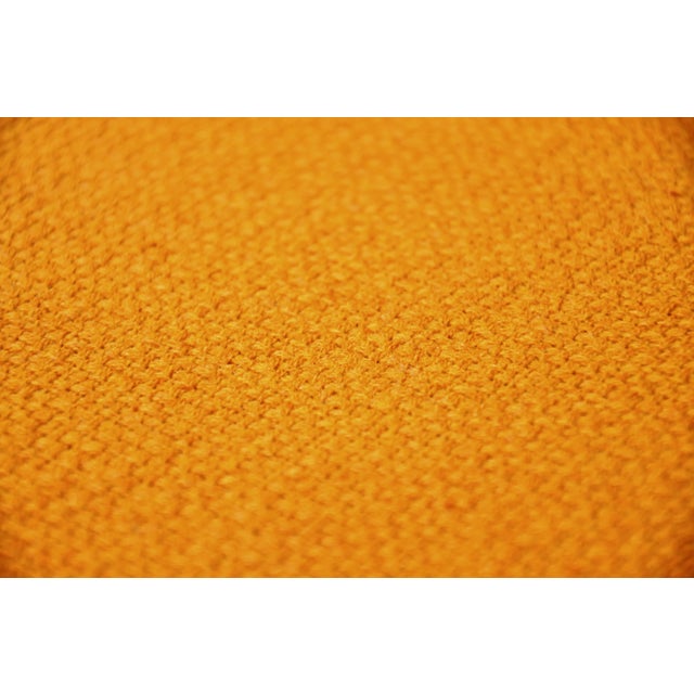 McCobb Walnut and Brass Burnt Orange Sectional Sofa For Sale In Miami - Image 6 of 12