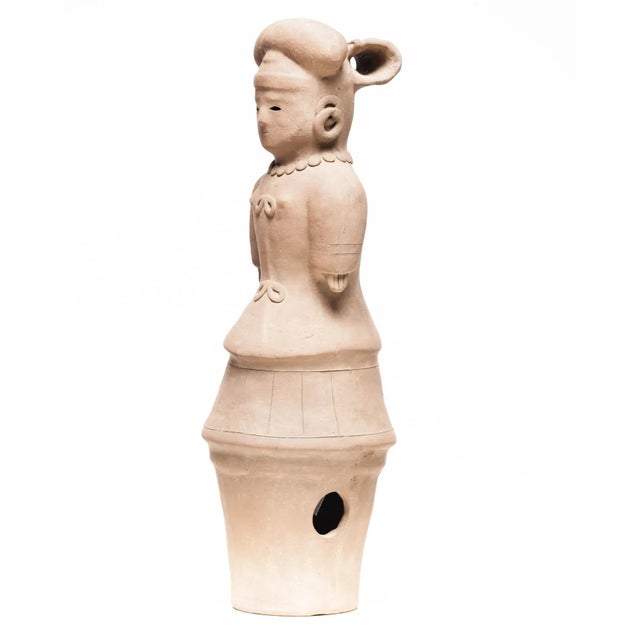 Japanese Haniwa Terracotta Noble Woman Figure For Sale - Image 4 of 6