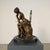 Bronze Art Nouveau Parisienne Lady Bronze, Seated at Café Table on Marble – 14” Tall For Sale - Image 8 of 11