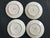 Vintage Shafford Majolica Style Floral Plate Set of 4 For Sale - Image 9 of 11