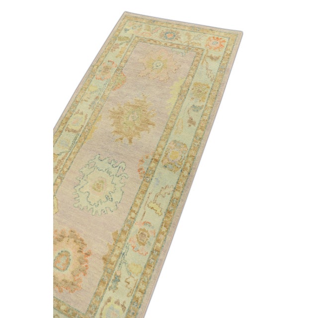 Early 21st Century Modern Turkish Oushak Rug 2'10" x 6'5" For Sale - Image 5 of 6