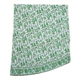 Aria Round Tablecloth, 120-Inch - Green For Sale
