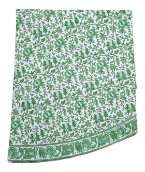 Aria Round Tablecloth, 120-Inch - Green