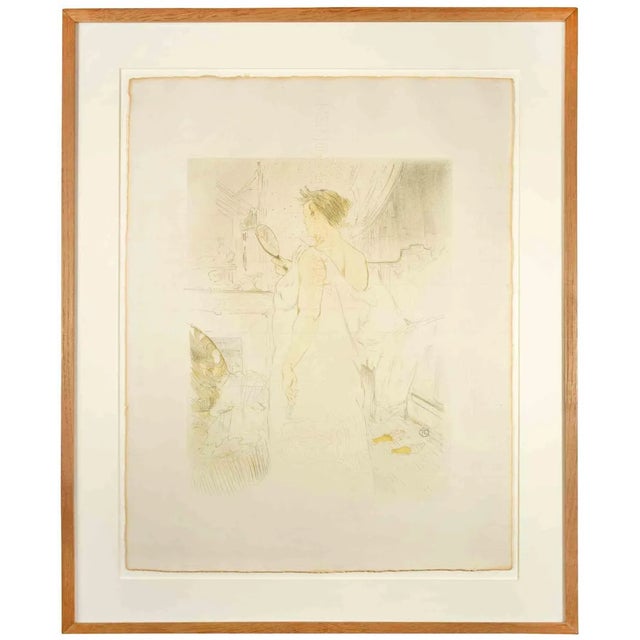 After H. de Toulouse-Lautrec, Femme à la Glace, La Glace à Main, Lithograph For Sale - Image 4 of 6