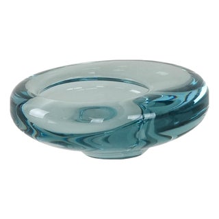 Vintage Danish Glass Bowl by Per Lütken for Holmegaard, 1960s For Sale